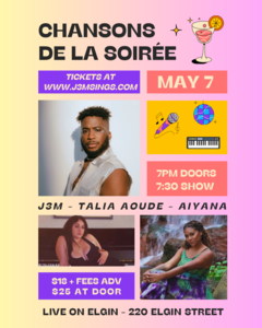 J3M, Talia Aoude, and AIYANA