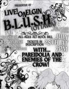 B•L•U•S•H with pareidolia enemies of the crow