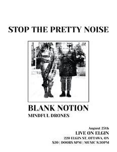 Stop the Pretty Noise: Ottawa Alt Rock